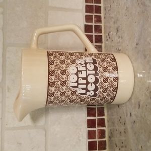 Seagram's 100 Pipers Scotch Ceramic Pitcher